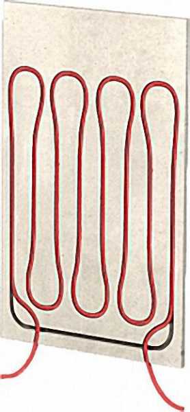 Wandheizungsmodul Trockenbau 200x31cm 18mm, Registerh. 150cm inklusive Polybutenrohr 12x1, 3mm