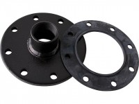 Flanschplatte mit Dichtung Emailliert 180mm Muffe DN40 (1 1/2'')