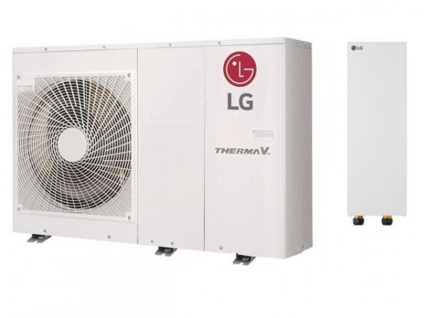 LG Wärmepumpe Therma V Monoblock Silent, 5,5kW, 230V, R32 mit ext. Zusatzheizung 3,0kW