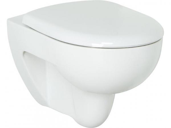 CombiPack Geberit Renova Wand- Tiefspül-WC, weiß, spülrandlos WC-Sitz Softclose, QuickRelease