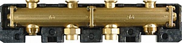Modulverteiler 3-fach DN 32 für 3-5 Heizgruppen 1 1/4''