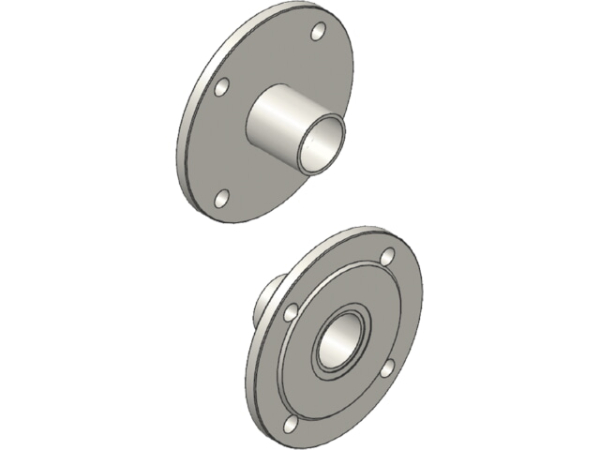 Viessmann Übergangsflansch DN100 auf R2", hochwertiger Adapter für sichere Rohrverbindungen, ZK02629