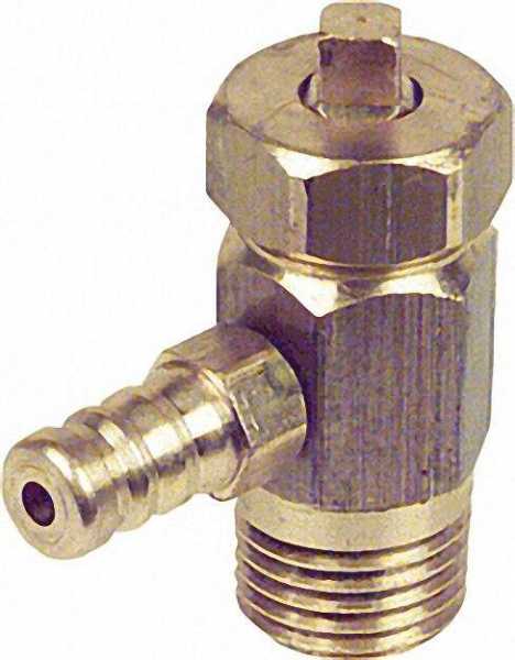 Meßnippel mit Ventil PN 25 lg. 30 R 1/4''