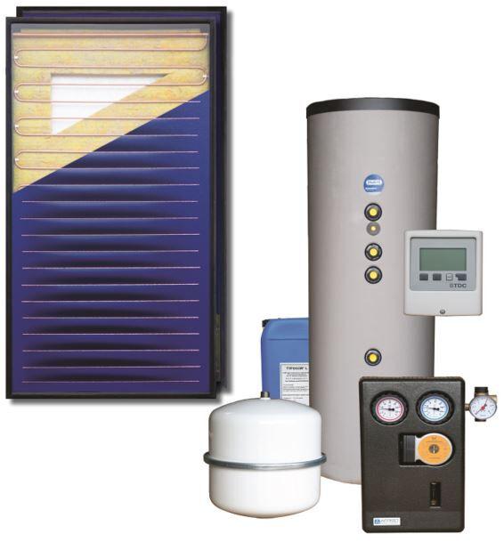 Solarpaket Walter 10,08 m² Bruttofläche Flachkollektor Aufdach, 50 Solarpaket Walter 10,08 m² Bruttofläche Flachkollektor Aufdach, 50