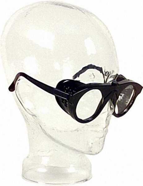 Nylonbrille farblos splitterfrei Glas 50mm rund