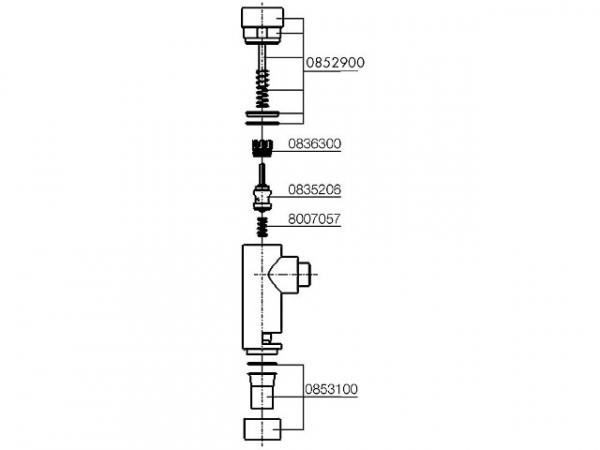 Druckknopfgarnitur Benkiser komplett Eco-Technik für Modell 8776001+8775001