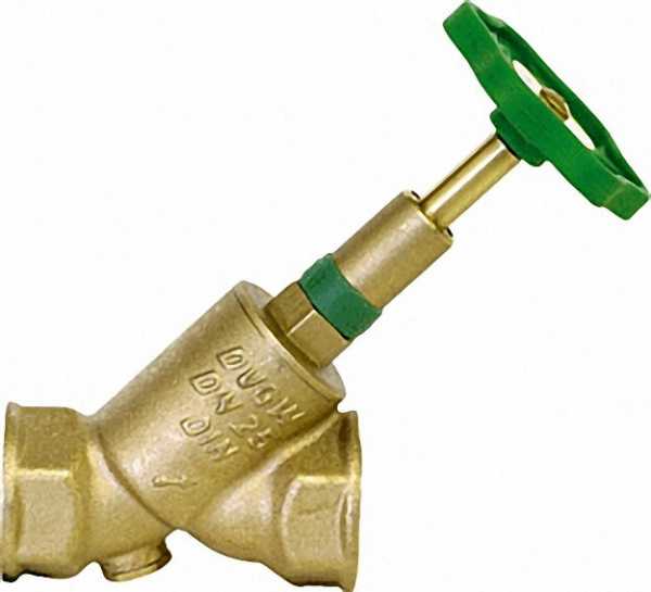 SCHLÖSSER KFR-Schrägsitzventil DN 15 1/2'' steigende Spindel IG x IG ohne Entleerung