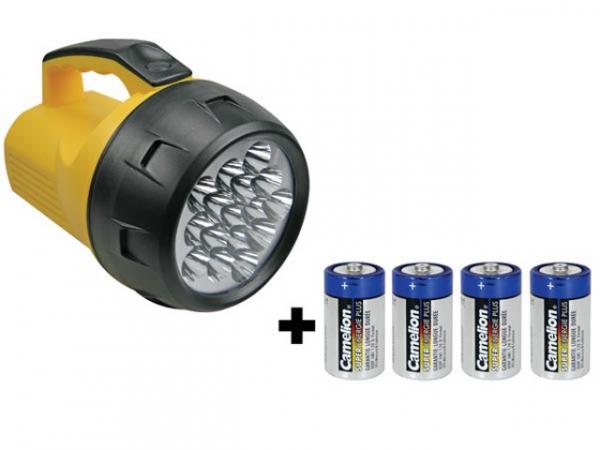 LED-HANDSCHEINWERFER - 16 LEDs - 4xD-BATTERIE EFL05