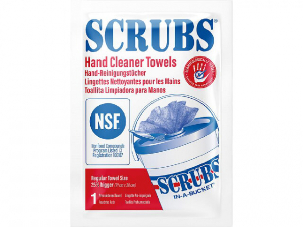 Handreinigungstücher SCRUBS IN-A-BUCKET, Sachet mit 1 Tuch