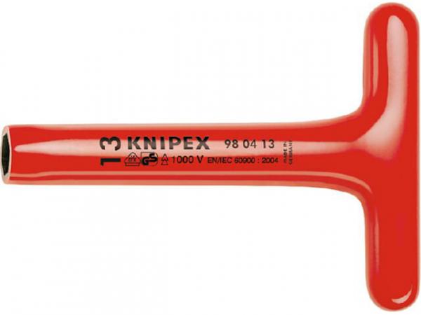 Sechskant-Steckschlüssel KNIPEX isoliert bis 1000V mit Quergriff SW10, L: 200mm