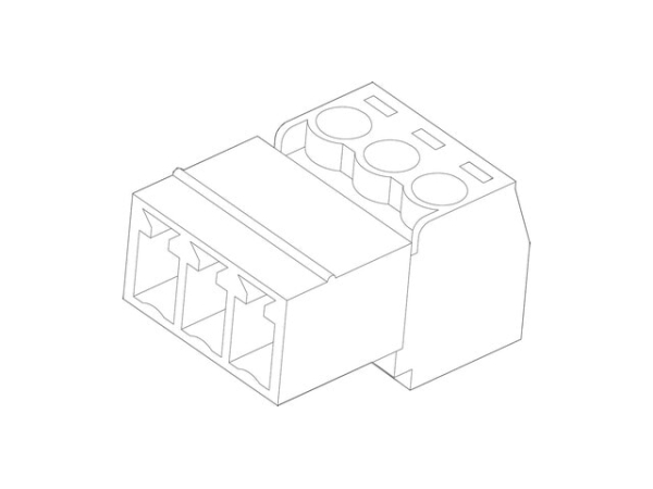 Buderus Stecker PWM 3-polig, Ersatzteil Anschlussstecker für Heizungsanlagen, kompatibel, 8737716734