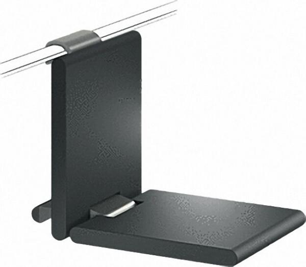 Einhängeklappsitz Serie Cavere aus Alu., Anthrazit-Metallic 95, klappbar, BxTxH:380x563x410mm