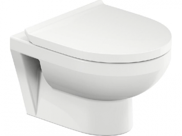 Combi-Pack Duravit No.1, Tiefspüler spülrandlos, m. Softclose, weiß