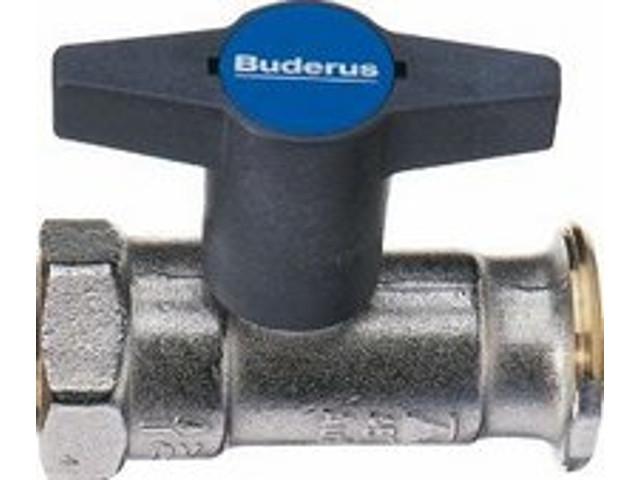 Pumpenflansch-Kugelhahn Isolier-T PN16 1/'/' x 1/'/' mit Schwerkraftbremse
