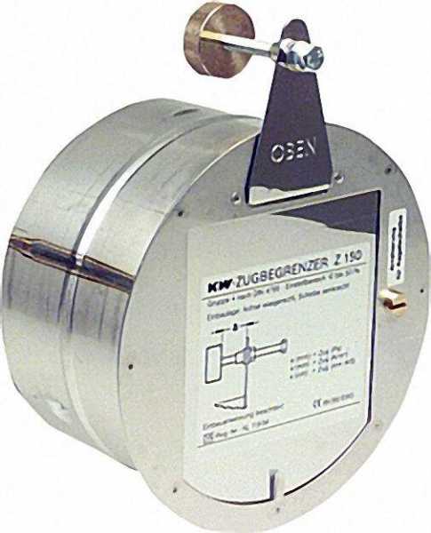 KW-Zugbegrenzer Reglerklappe Standard Z 150mm durch