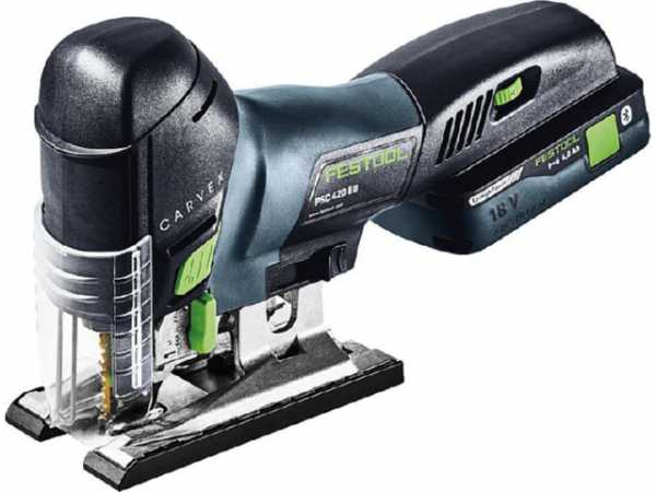 Akku-Stichsäge Festool 18V PSC 420 HPC 4,0 EBI-Plus mit 2x 4,0 Ah Akku und Ladegerät