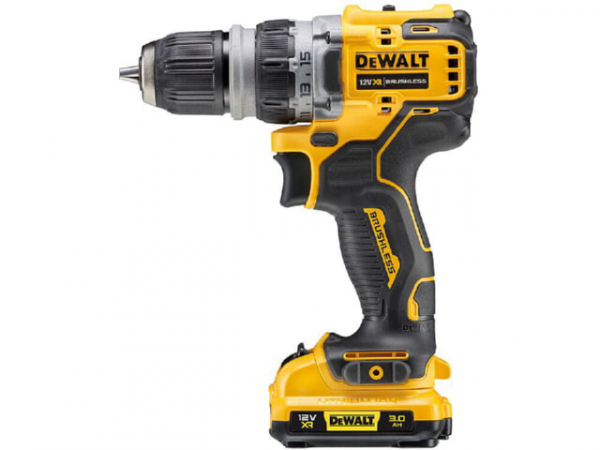 Akku-Bohrschrauber DeWALT 12V DCD703L2T-QW mit 2x 3,0 Ah Akkus und Ladegerät