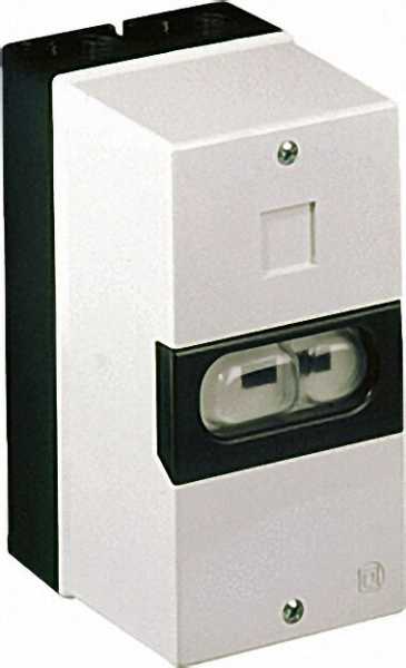 Isolierstoffgehäuse IP55 für Motorschutzschalter 150 x 80 x 97,5mm, grau/schwarz