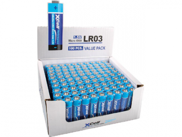 XCell Performance Alkaline AAA Batterie 100er-Box