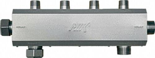 SAWA-ARION 843106 Heizkreisverteiler 6 Heizkreise incl. 2 Kappen 2''