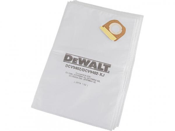 Fleece-Staubbeutel DeWALT DCV9402-XJ für 54V Akku-Sauger M-Klasse, VPE=5 Stück