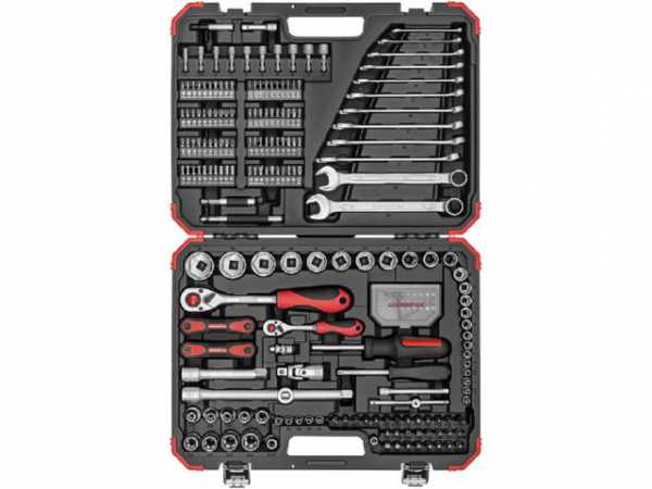 Steckschlüssel-Satz Gedore red 232-teilig 1/4' und 1/2'