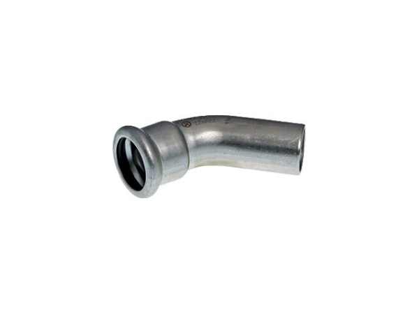 Buderus Logafix Edelstahl Bogen 45° DN22 M-Kontur V2A EPDM O-Ring LBP-Funktion I/A