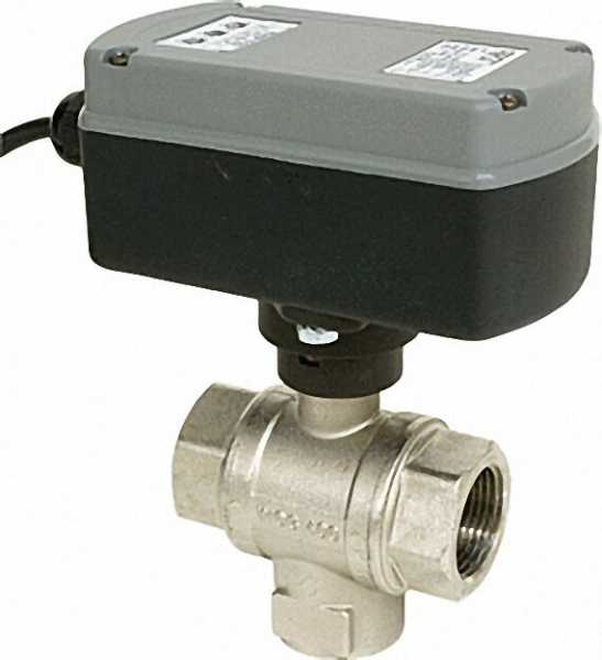 3/2 Wege Elektro-Kugelventil Typ EMV 110 Serie 710 1/2'', L Durchfluss mit Relais