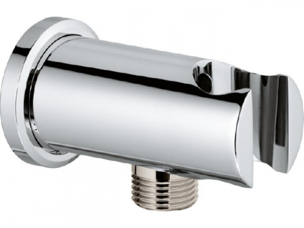 Wandanschlussbogen Grohe Rainshower mit Brausehalter, chrom rund