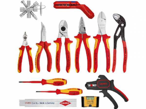 Elektrowerkzeug-Set KNIPEX 13-teilig