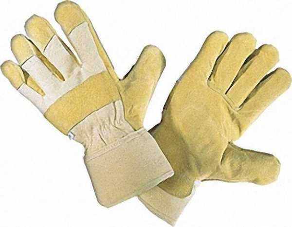 Arbeitshandschuh Schweinsspaltleder gefüttert 1 Paar, Gr. 10 1/2