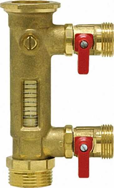Durchflussmesser 2-12 l/min komplett, 1'' AG mit Entleerung