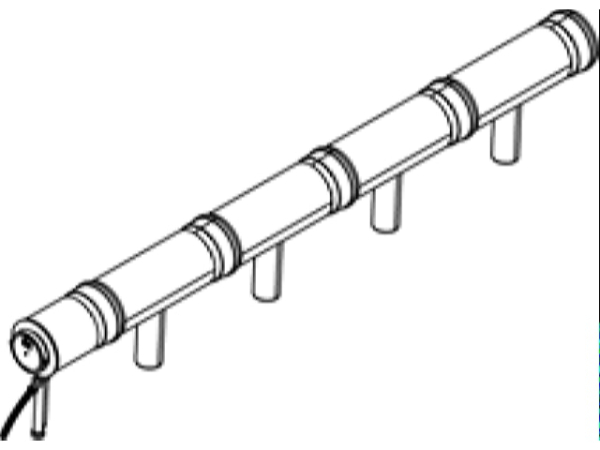 Viessmann Abgaskaskade für Vitodens 200-W, 4-Kessel-Anlage, PPs, Reihenaufstellung, einfache Montage, ZK00681