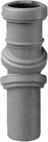 AIRFIT Jotiflex flexibler Rohrbogen 0-90° verstellbar grau 50mm Einzelmuffe