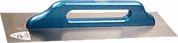 Schweizer Glättekelle 480x130mm Stahl, gehärtet blaues Heft