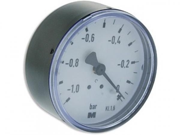 Vakuummeter NG 63 -1 bis 0, Stahlblech, 1/4 axial