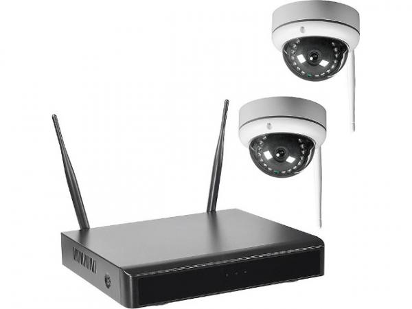 Funk-VideoÜberwachung mit Smartrecorder, inkl. 2 Kameras WR100 Set D2 2TB