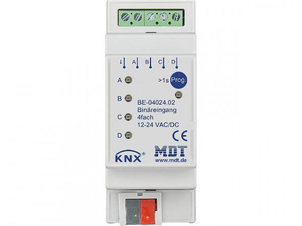 Reiheneinbaugerät MDT 4-fach Binäreingang Eingang 24V AC/DC BE-04024.02