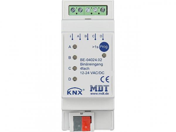 Reiheneinbaugerät MDT 4-fach Binäreingang Eingang 24V AC/DC BE-04024.02