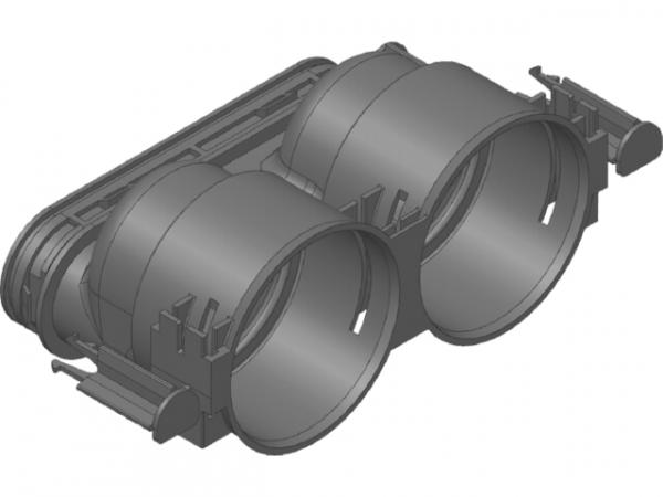 VIESSMANN ZK01874 Anschluss-Stück Rundkanal Außendurchmesser 75 mm