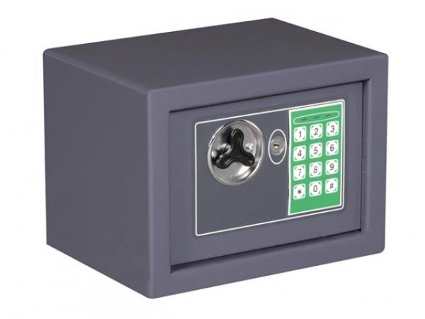 Elektronischer Tresor Safe 23x17x17 cm Schranktresor GRAU BG90008