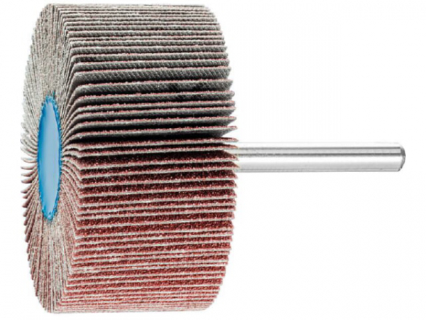 Fächerschleifer Pferd F, d 60 x 30 mm, Schaft-d 6 mm, Körnung A 80