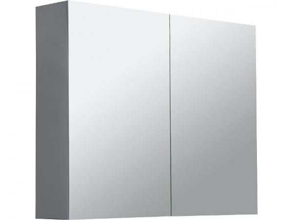 Spiegelschrank Blanda Alu-Optik, 2 Türen, 800x650x165mm