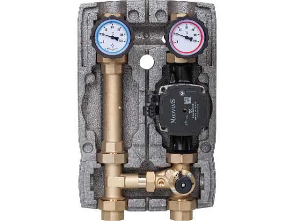 Pumpengruppe 3 Wege Mischer DN25 1' Grundfos UPM 3 Hybrid 25-70 Heizkreisset Easyflow