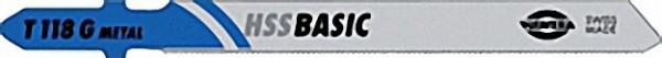 Stichsägeblatt HSS Basic 0, 7x67 T 118 G - VPE = 5 Stück