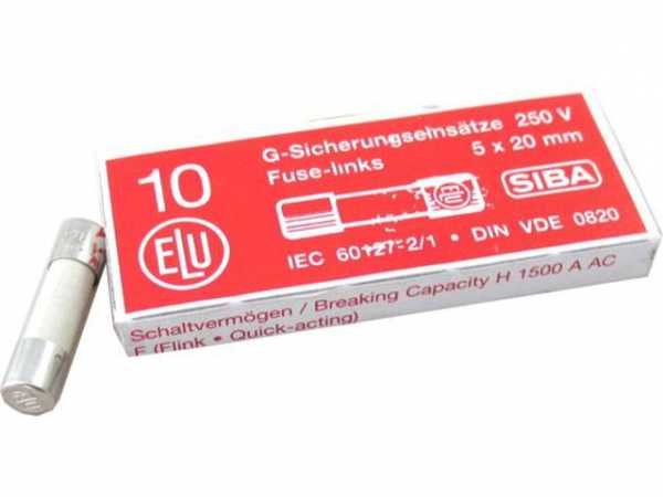 WOLF 2745698 Sicherung Fein 2A Flink 250V 5x20mm