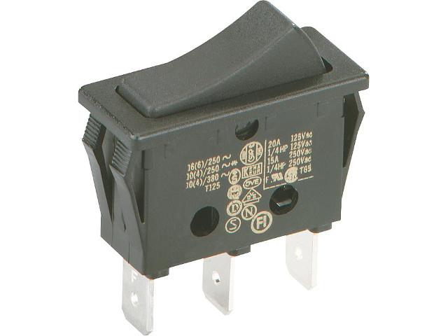 Wipp Schalter EIN / AUS inklusiv 12V DC LED Kontrolleuchte rot