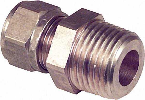 Klemmringverschraubung Messing Einschr. Verschr. konisch 15x1/2''