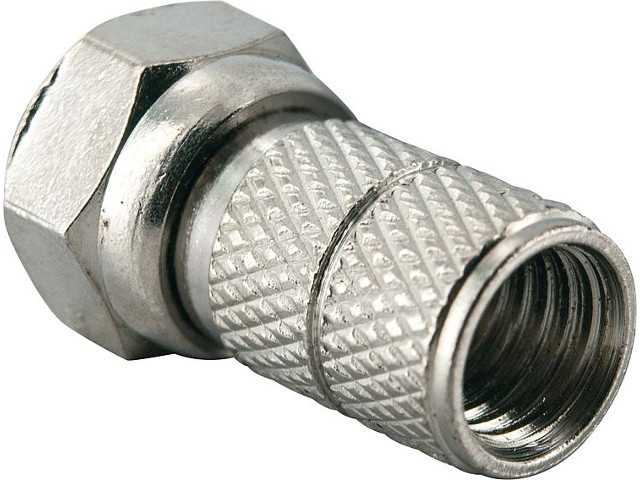 F-stecker 6,5mm 2-er Set F-stecker 6,5mm 2-er Set