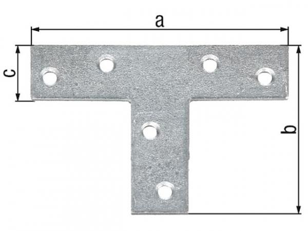 Flachverbinder 70x50mm sendzimirverzinkt